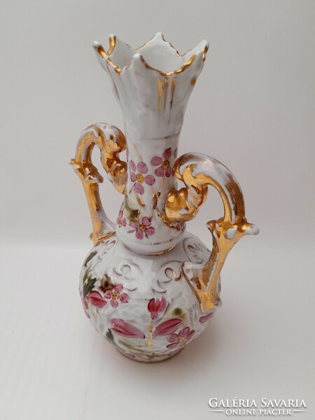 Zsolnay családi pecsétes váza, 20 cm, sérült