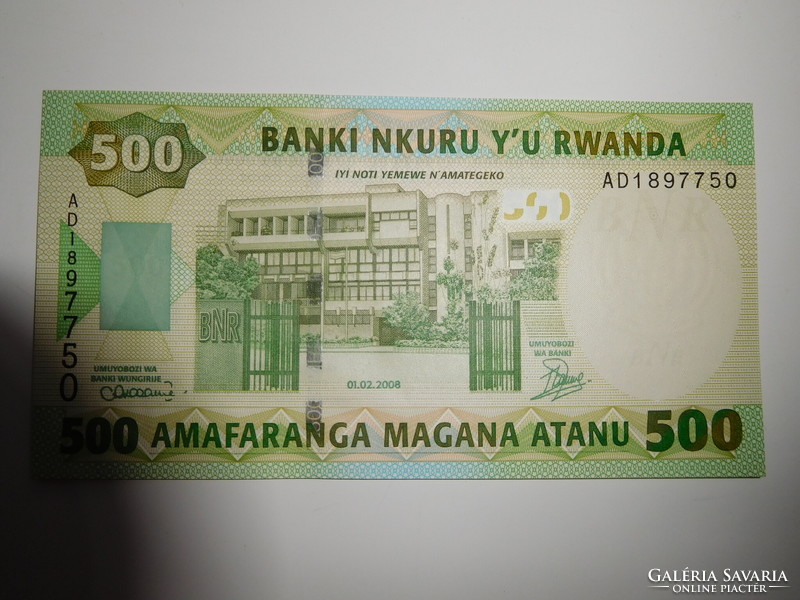 Ruanda 500 francs 2008 UNC