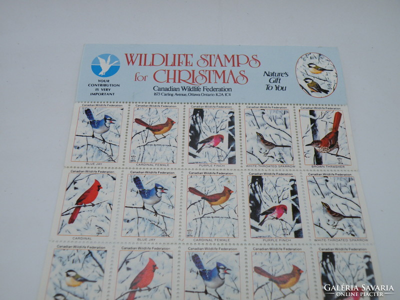 Uk0055 Canada wildlife stamps Christmas issue