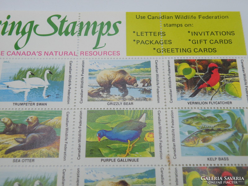 UK0055 Kanada Vadvilág bélyegek tavaszi kiadás
