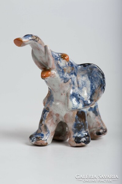 Applied art ceramic elephant figure