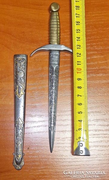 Spanish Toledo mini dagger antique