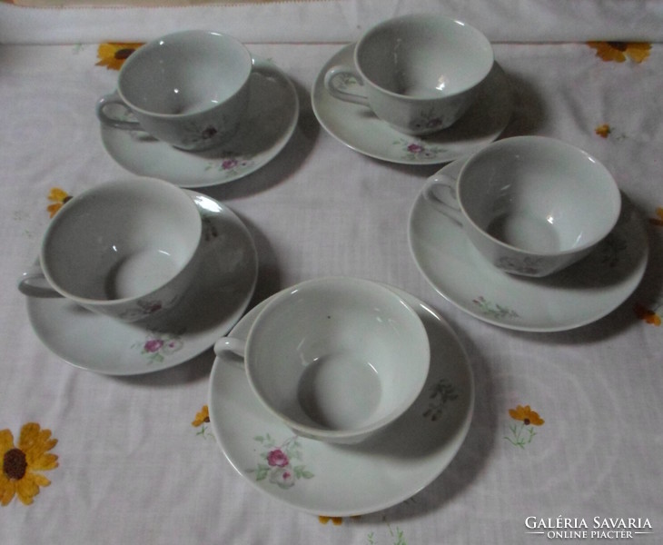 Kőbánya porcelain rose teacup (cup, tea; drasche)