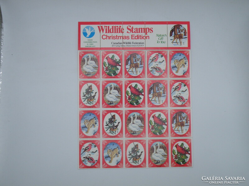 Uk0054 1977 Canada Wildlife Stamps Christmas Issue