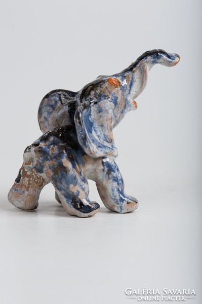 Applied art ceramic elephant figure