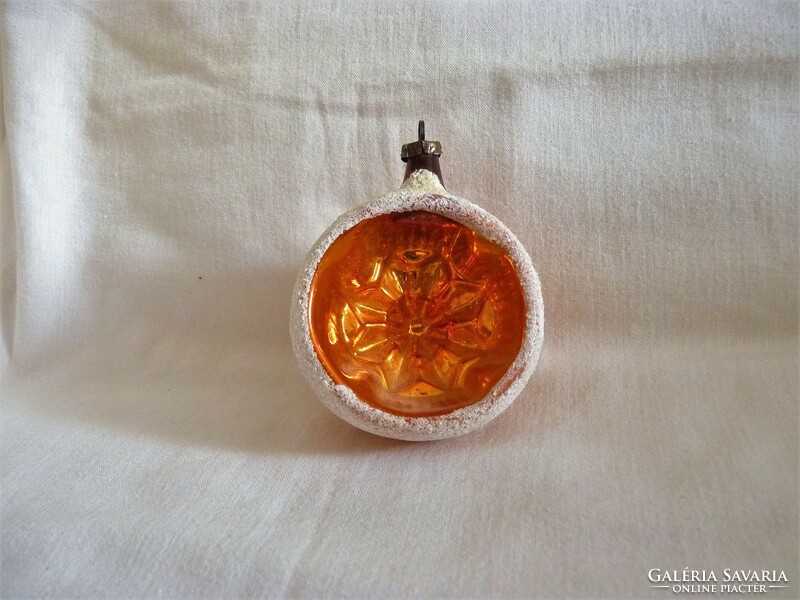 Old glass Christmas tree decoration - reflex sphere!