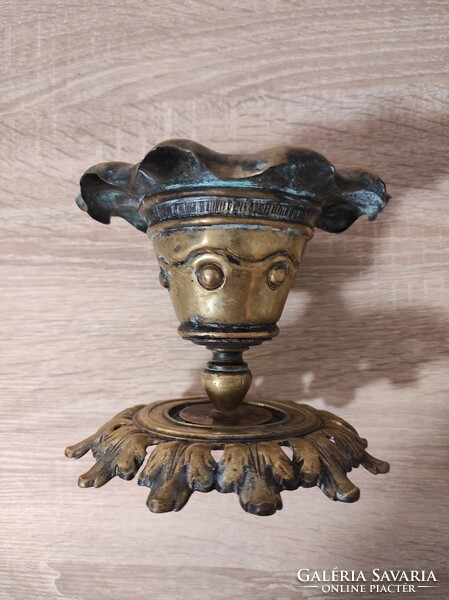 Antique copper candle holder!