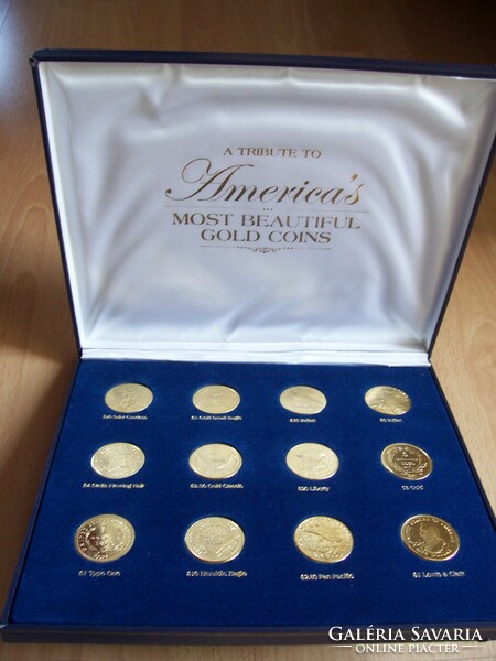 USA 5 Dollár 1910 Indian  Tribute to America's Most Beautiful Gold Coins - Set  egyik darabja