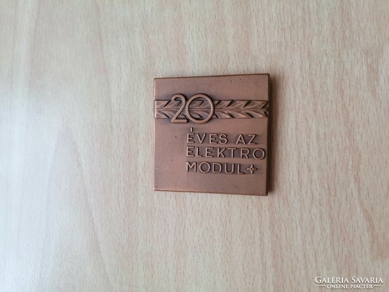 The electromodule Budapest plaque is 20 years old