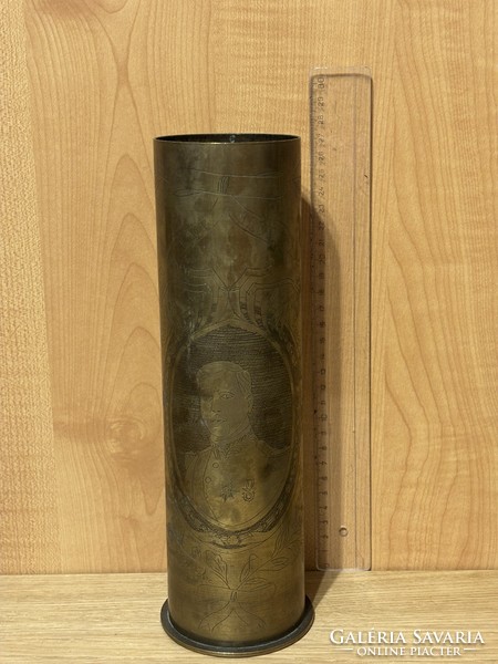 1. világháborús hüvely váza (I. Albert belga király)