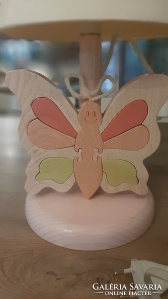Girl table lamp with butterfly