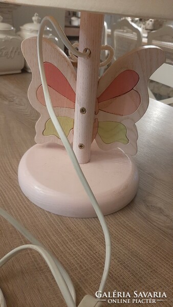 Girl table lamp with butterfly