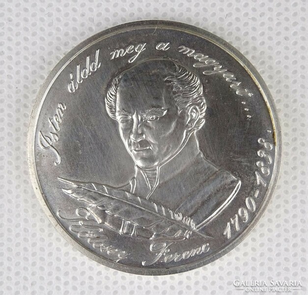 1P929 György Bognár: silver commemorative medal of Ferenc Kölcsey HUF 500