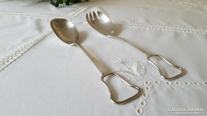 Silver-plated, special style serving set