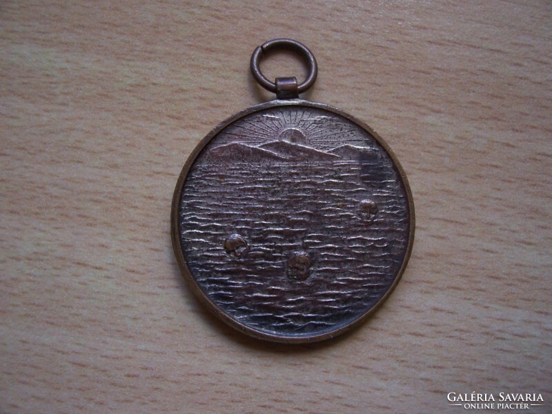 Az Óbudai Tornaegylet 1872 Versenydíja - úszás,  bronz érem 1930-40 körül ...