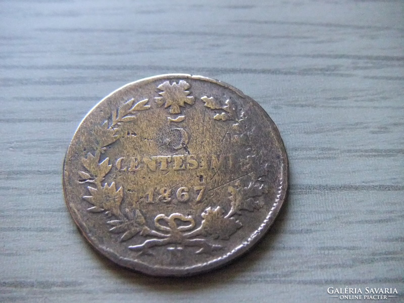 5  Centesimi  1867  ( N ) Olaszország