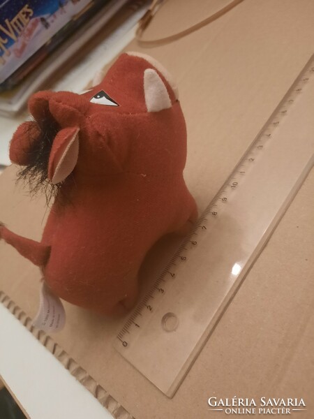 Plush toy, Pumbaa from the Lion King story, pig with warts, negotiable