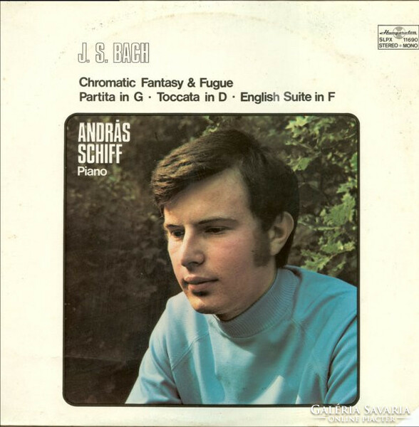 Bach*,Schiff - Chromatic Fantasy & Fugue, Partita In G, Toccata In D, English Suite In F (LP)