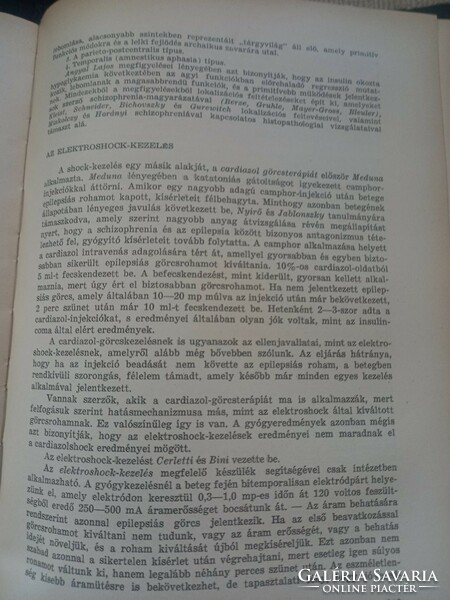 Medical book specialty: Gyula Żírő psychiatry university textbook with illustrations (1961)