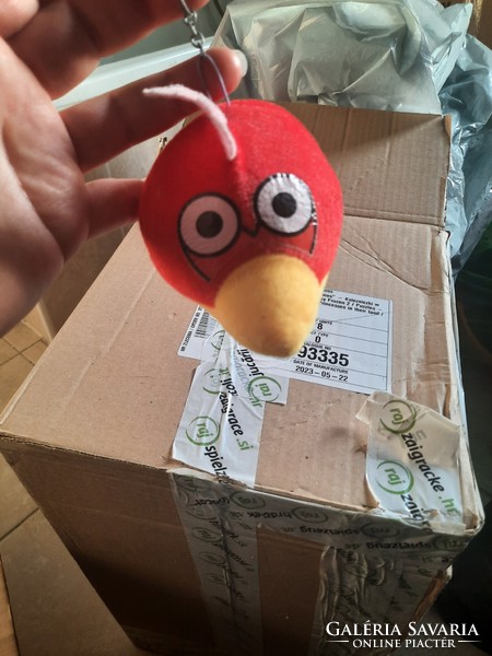 Plush toy, red angry bird, negotiable
