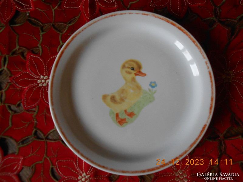 Zsolnay duck children's flat plate