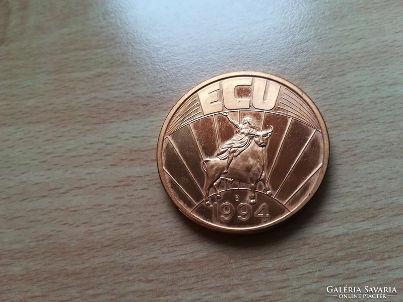 Ireland - ECU Series 1993, gilded cuni coin pp