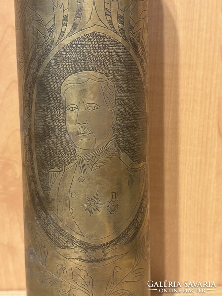 World War 1 sleeve vase (King Albert I of Belgium)