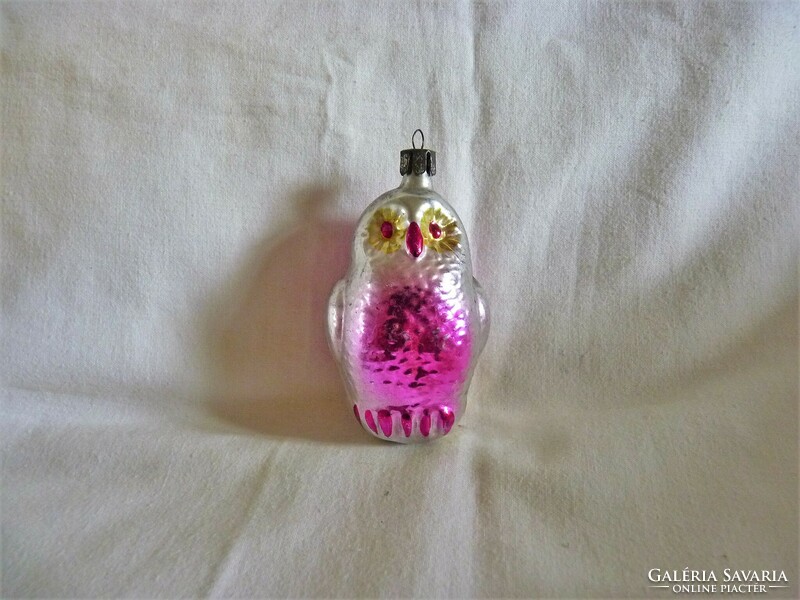 Old glass Christmas tree decoration - owl!