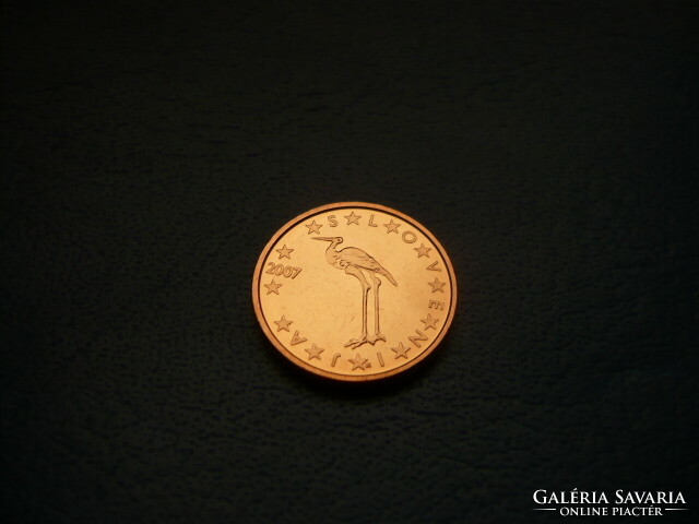 Slovenia 1 euro cent 2007 fresh! Ouch! Rare!