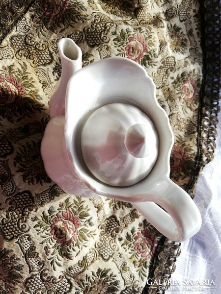 Beautiful snow-white antique coffee pot
