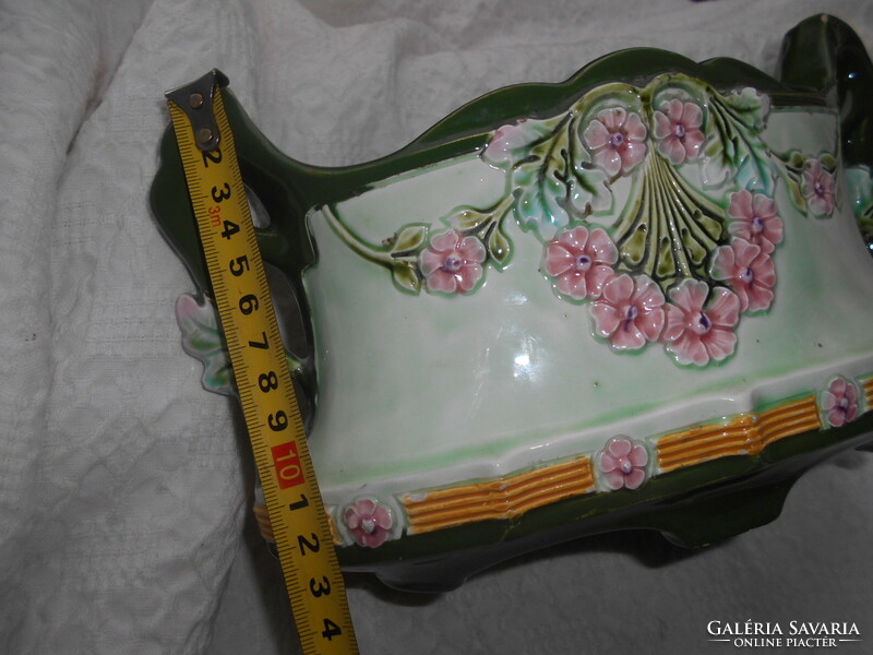 Art Nouveau Austrian majolica table centerpiece 24 cm