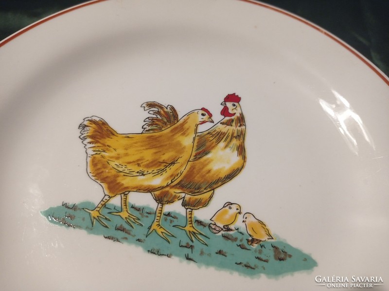 I recommend it for Easter!!! Very nice thick 20 cm plates with a poultry pattern