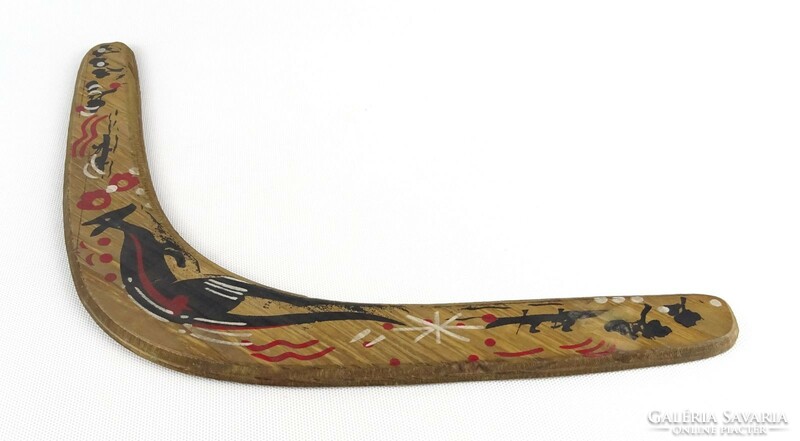 1Q048 kangaroo decorated original Australian boomerang boomerang 44 cm