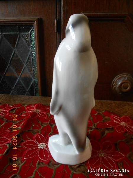 Hollóházi nagyméretű pingvin figura