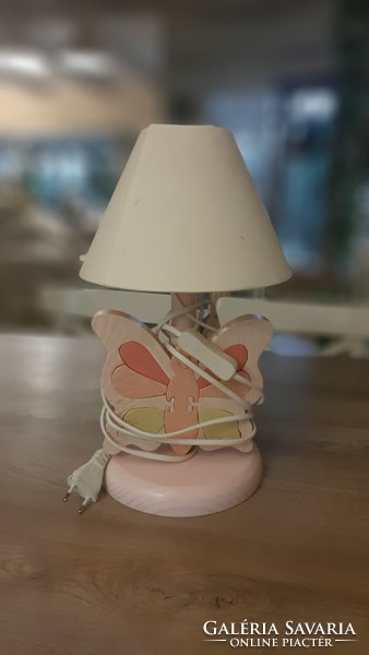 Girl table lamp with butterfly