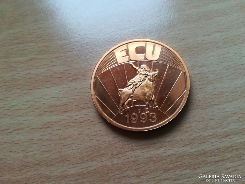 Great Britain - ecu series 1993, gilded cuni coin pp