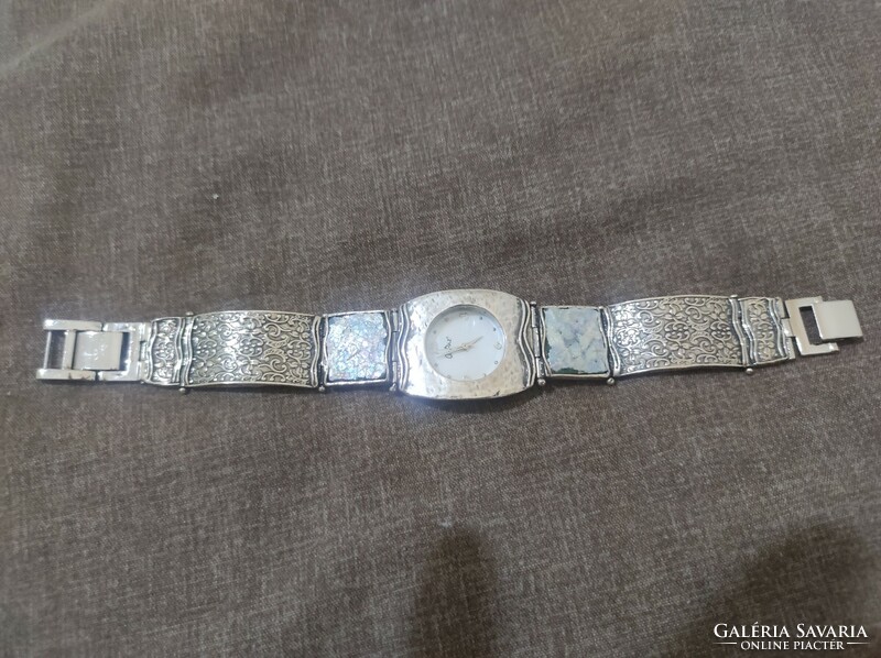 Israeli silver watch with Roman glass (very nice)