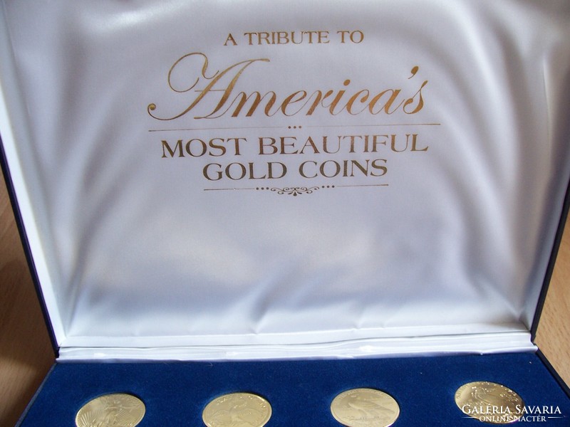 USA 5 Dollár 1910 Indian  Tribute to America's Most Beautiful Gold Coins - Set  egyik darabja