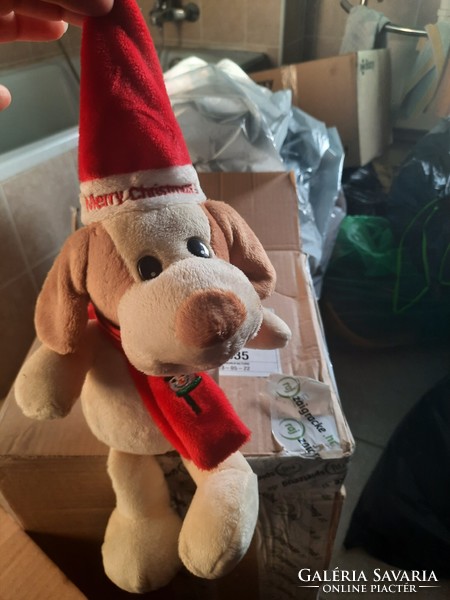 Plush toy, Merry Christmas dog, Christmas dog, large size, negotiable