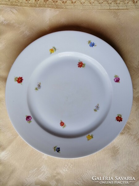 Zsolnay floral flat plate