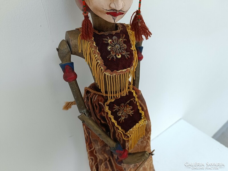 Antique puppet Indonesia Indonesian Javanese typical Jakarta batik costume marionette 781 8308