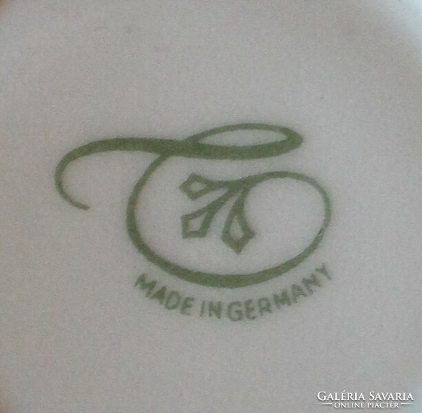 Régi német porcelán asztali sótaró fűszertartó
