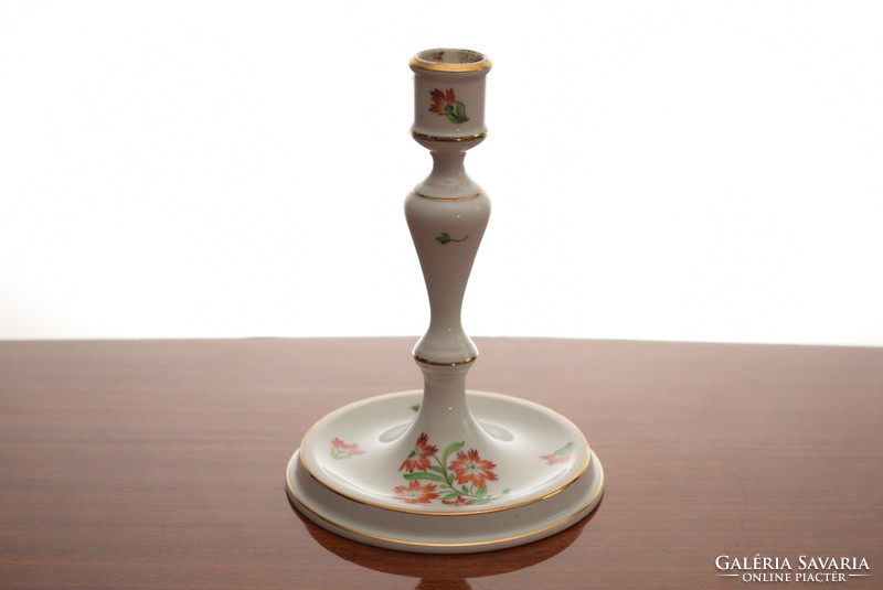 Old porcelain Herend candlestick / retro