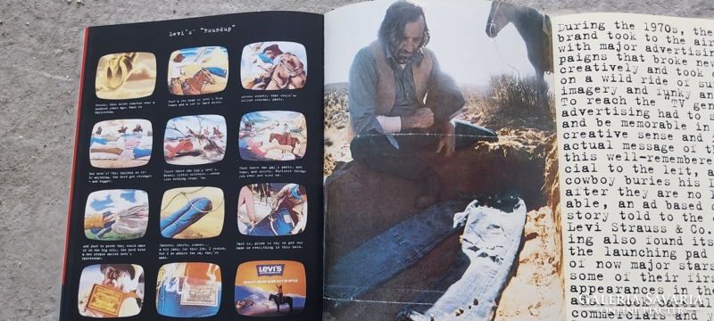 Levis 501-es farmer 135 éves jubileumi reklám kiadása könyv formátumban ( a farmer története )