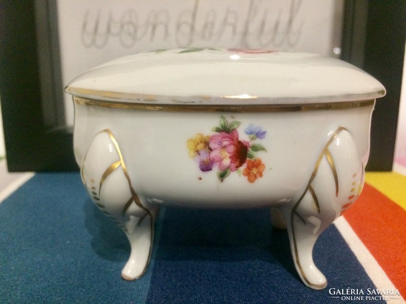 Vintage jlmenau porcelain sugar bowl-jewelry holder