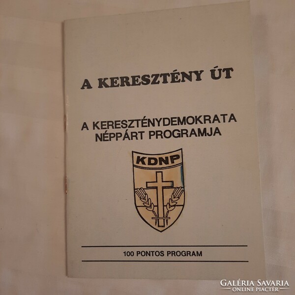 The Christian Way is the program of the Christian Democratic People's Party, January 1990