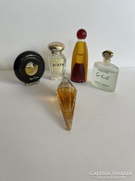 Vintage luxus parfüm gyűjtemény 5 db, RITKA!Paloma Picasso,Marella Ferrera,Giorgio Armani stb...