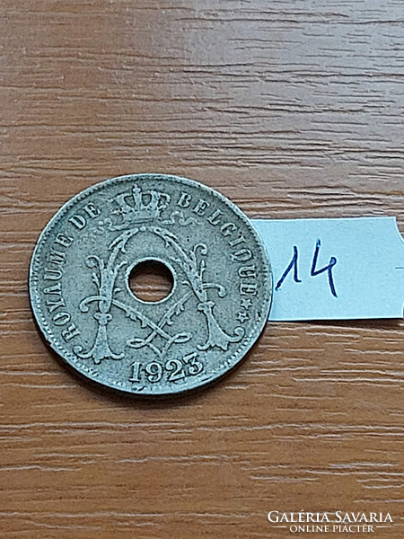 Belgium belgique 25 cemtimes 1923 copper-nickel, i. King Albert 14