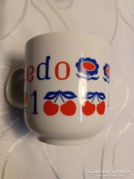 Alföldi porcelain mug with ABC letters. /Injured!