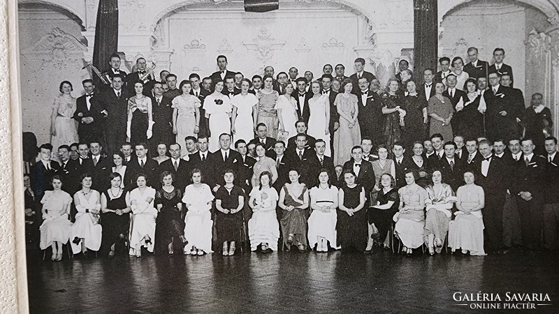 Budapest orelly photography institute approx. 1928 Ball revelers group photo labeled photo photo 23 cm